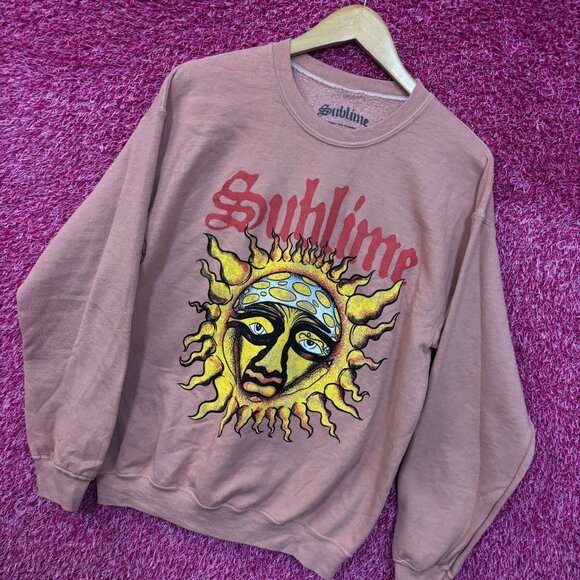 Sublime 40 oz to Freedom Sun Ska Band Crewneck Sweater Small - Picture 3 of 4